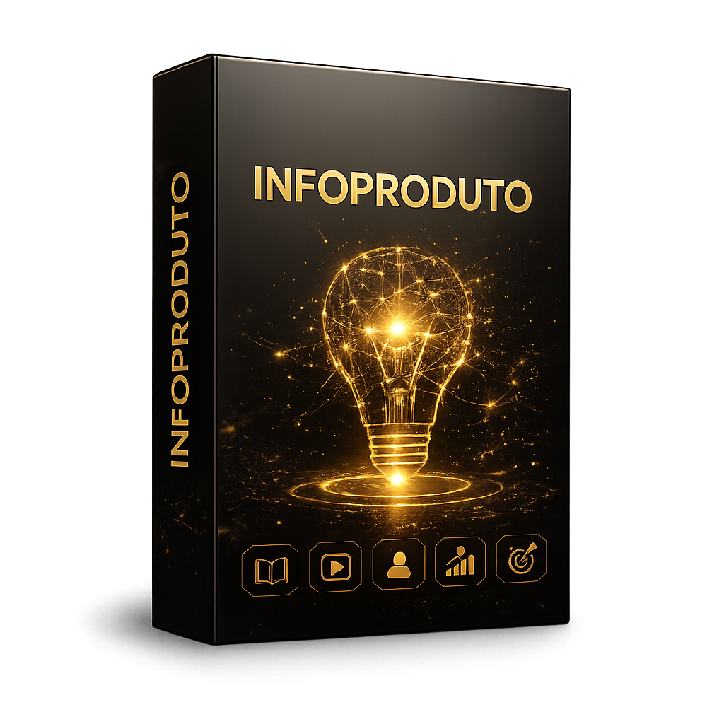 Mockup do infoproduto criado ao vivo